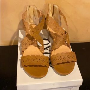 XOXO Lace Leather Sandals